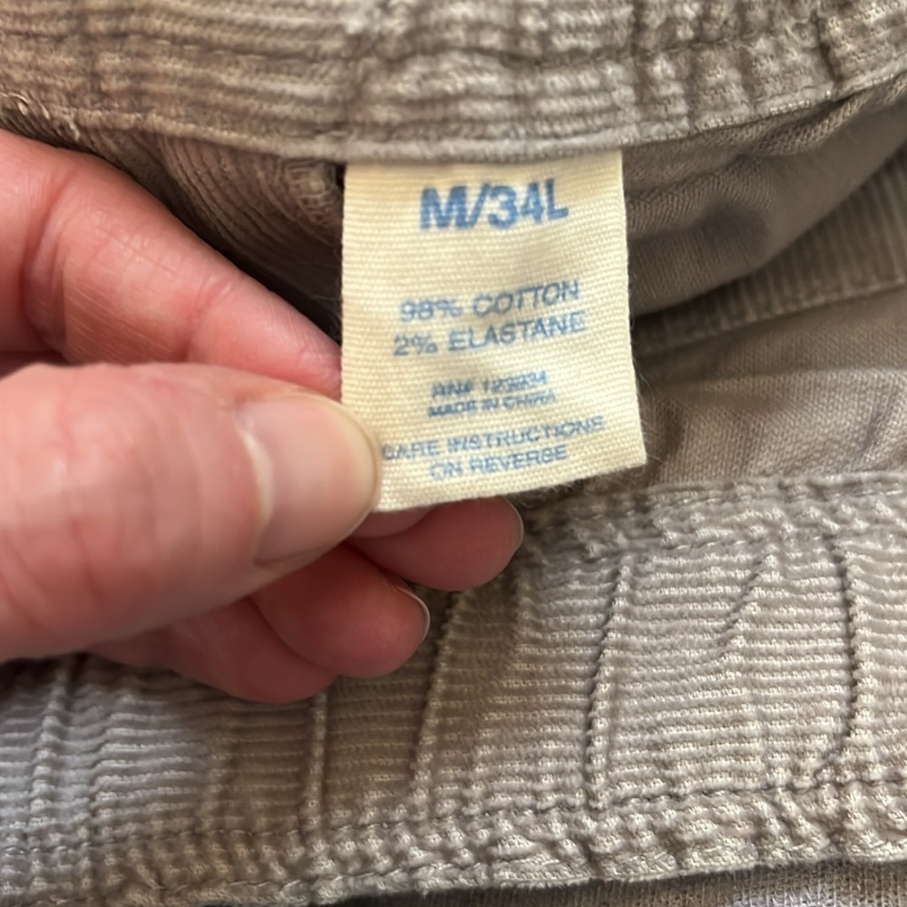 Southern Tide Campsite Buckle Corduroy Pants Size M/34L - Picture 9 of 13